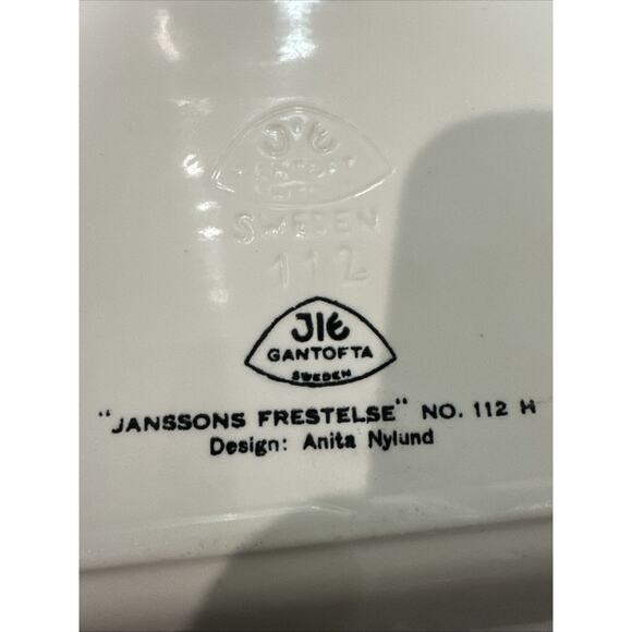 MCM Anita Nylund JIE Gantofta Sweden Ceramic Dish 112 “janssons Frestelse” Rare - Picture 11 of 15